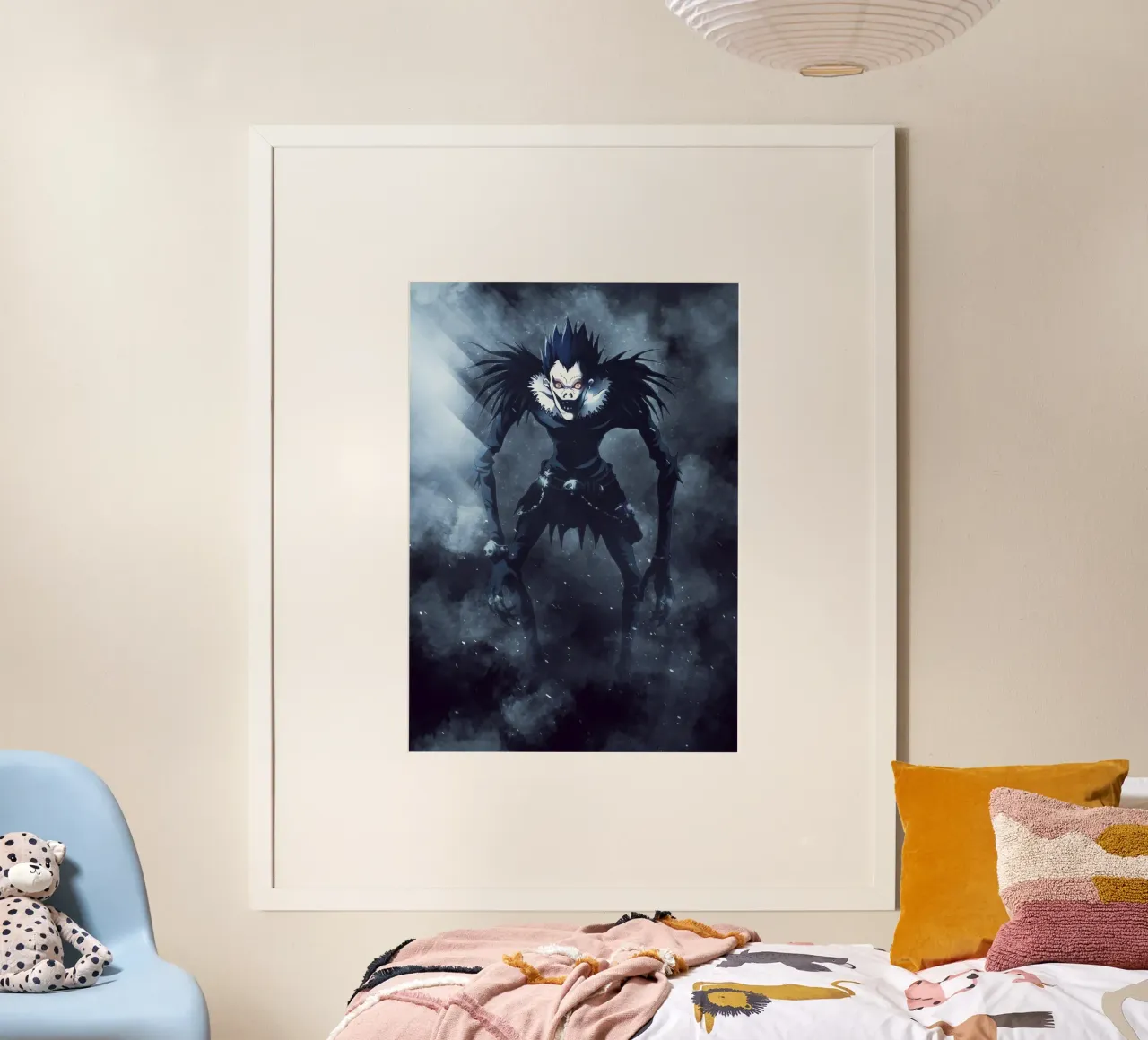 ryuk Death note poster con telaio in plastica da FreeArtStudio