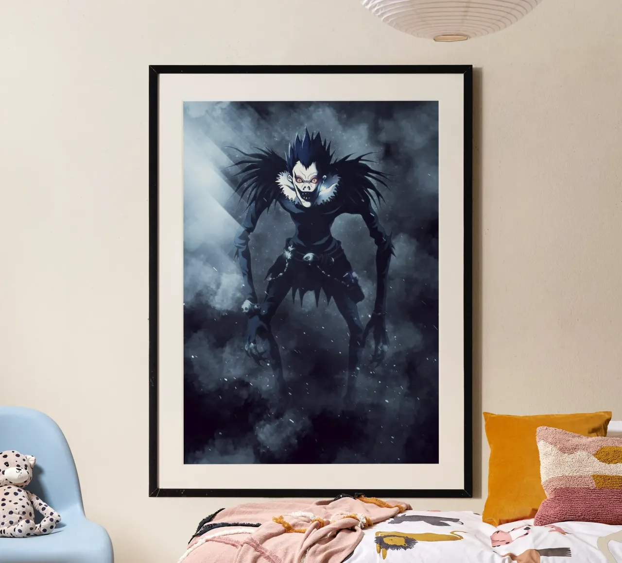 ryuk Death note poster con telaio in plastica da FreeArtStudio