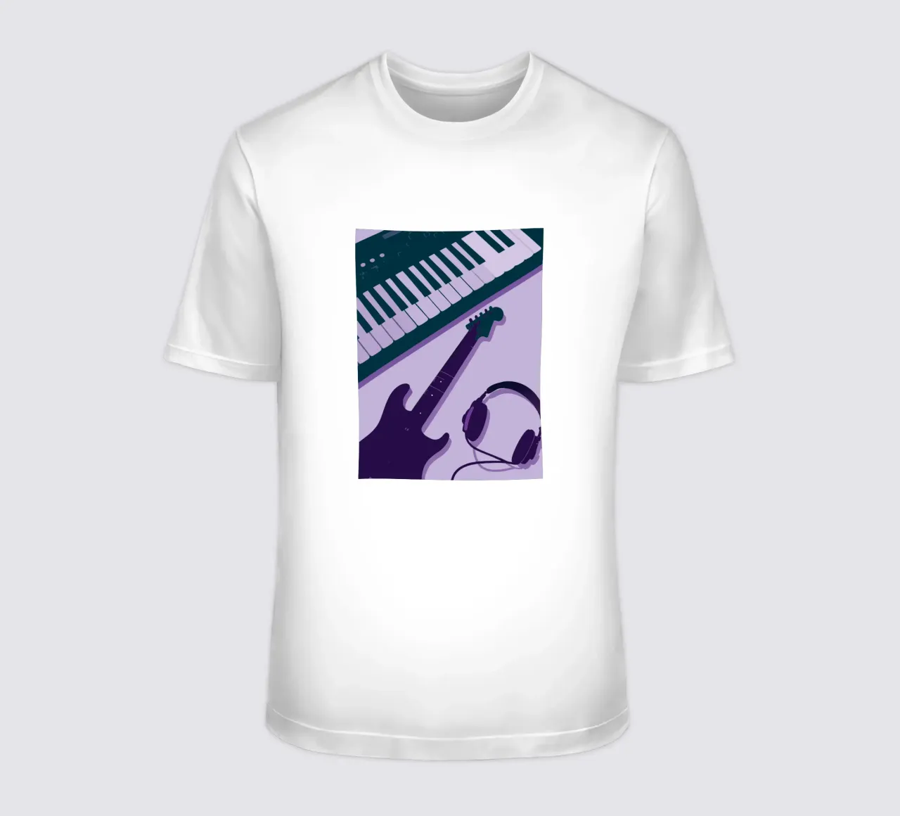 Musical Instruments Guitar and Piano t-shirt da MUSIC EDITION