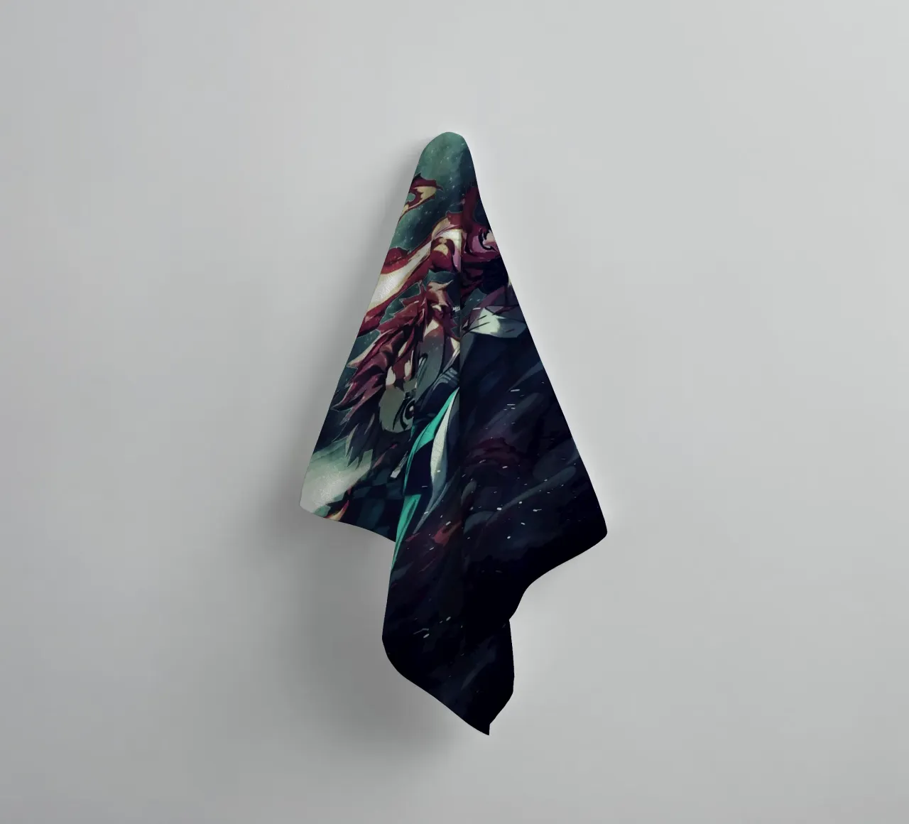 kamado tanjiro towel by FreeArtStudio