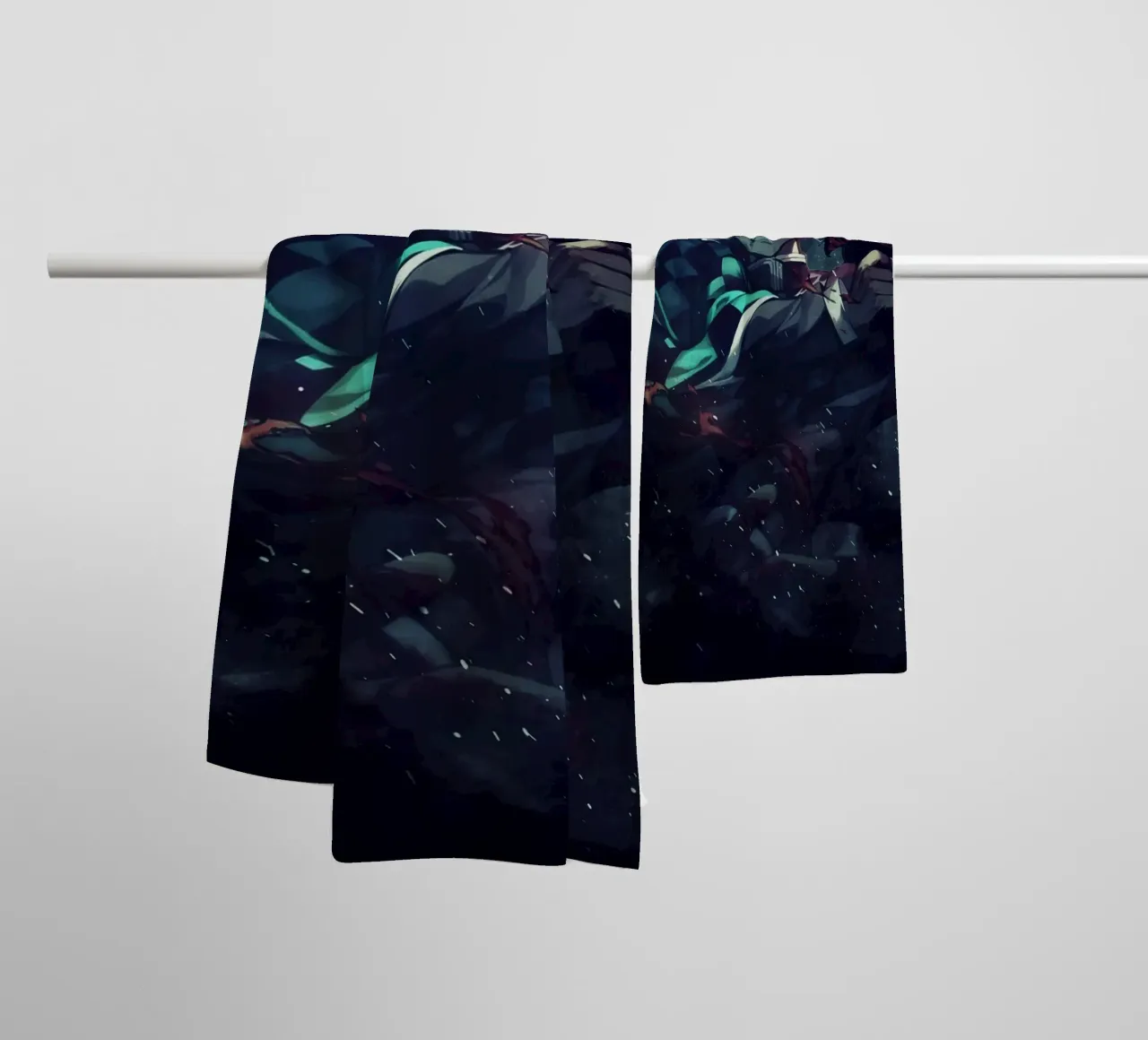 kamado tanjiro towel by FreeArtStudio