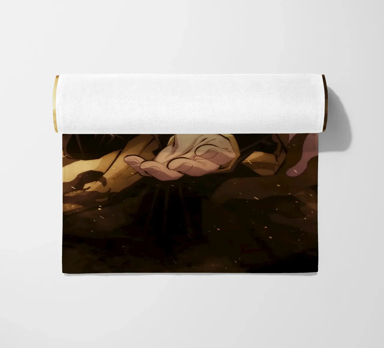 kyojuro rengoku beach towel by FreeArtStudio