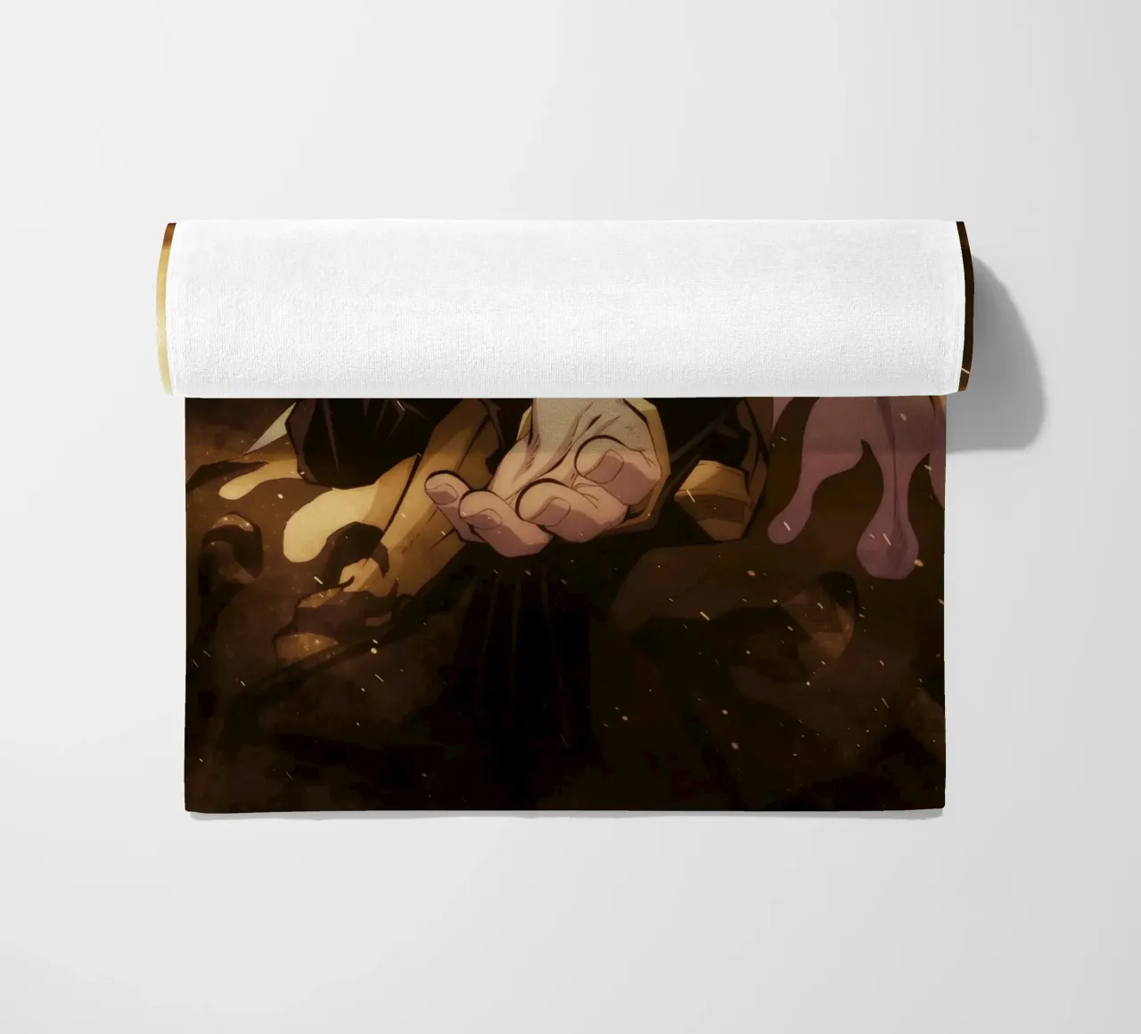 kyojuro rengoku beach towel by FreeArtStudio