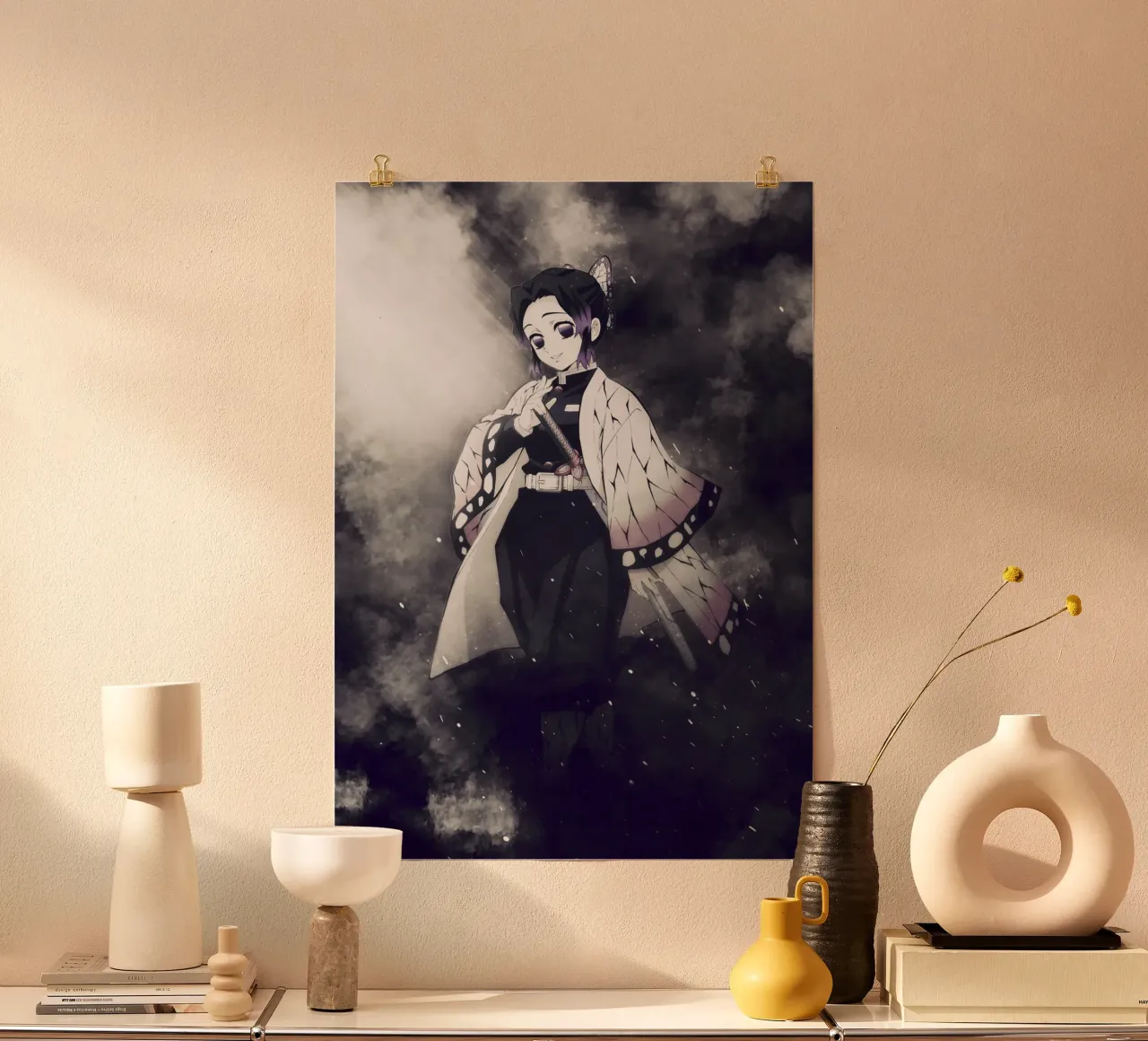 shinobu kocho poster con telaio in legno da FreeArtStudio