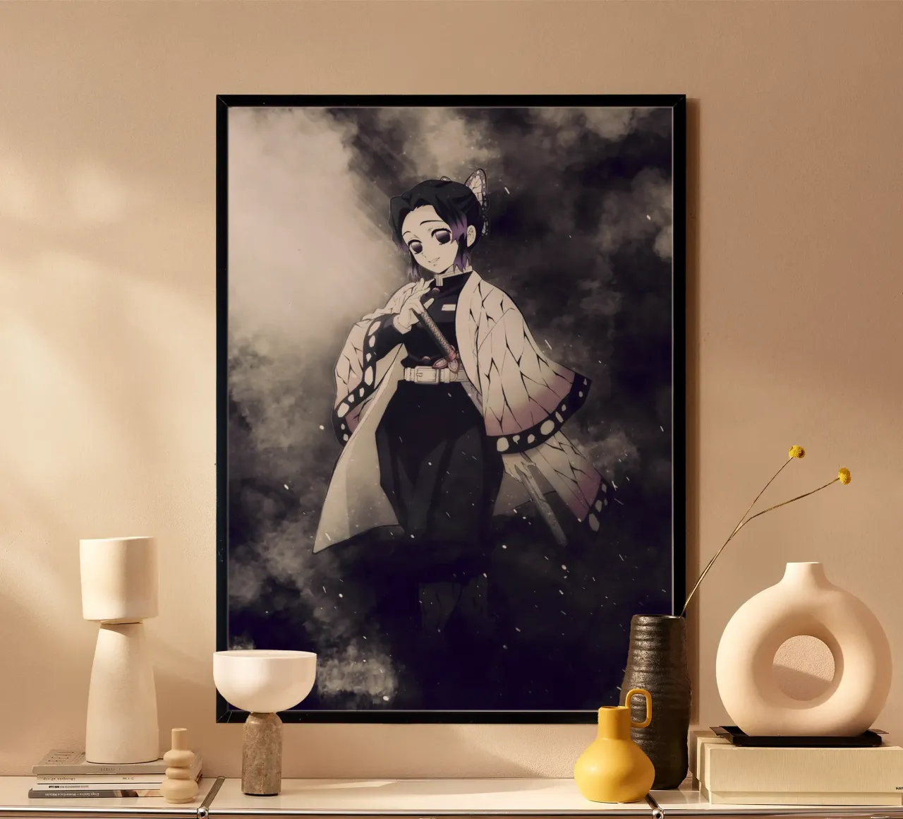 shinobu kocho poster con telaio in legno da FreeArtStudio