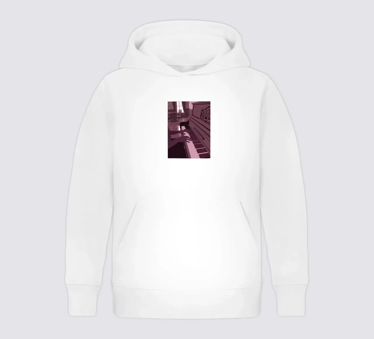 Tocar el piano sudadera con capucha para niño de MUSIC EDITION