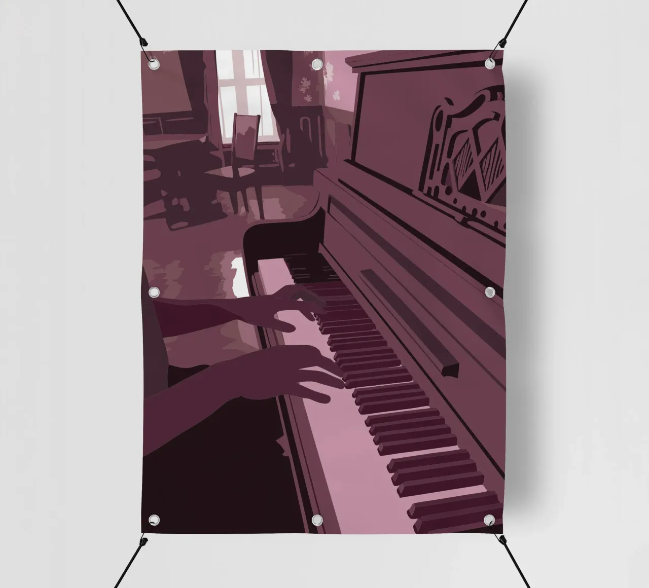 Suonare il pianoforte telo in pvc da MUSIC EDITION