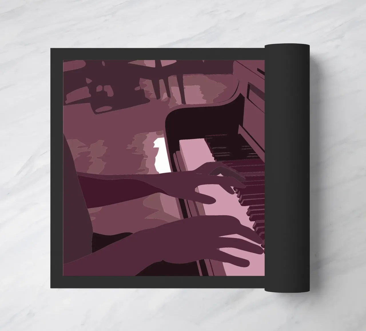 Suonare il pianoforte zerbino da MUSIC EDITION