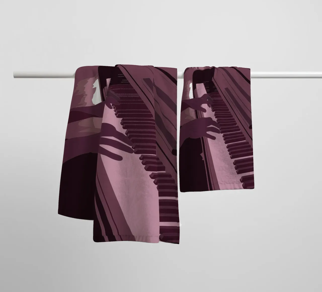 Suonare il pianoforte asciugamano da bagno da MUSIC EDITION