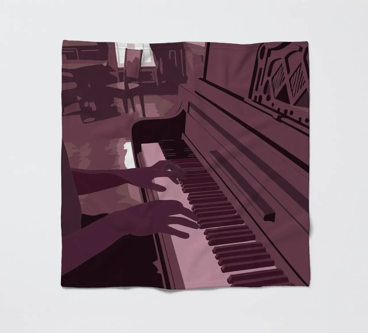 Suonare il pianoforte coperta in pile da MUSIC EDITION