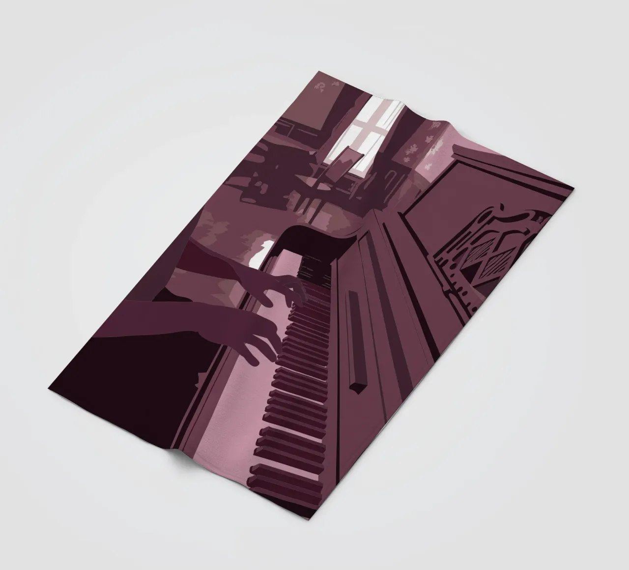 Suonare il pianoforte coperta in pile da MUSIC EDITION