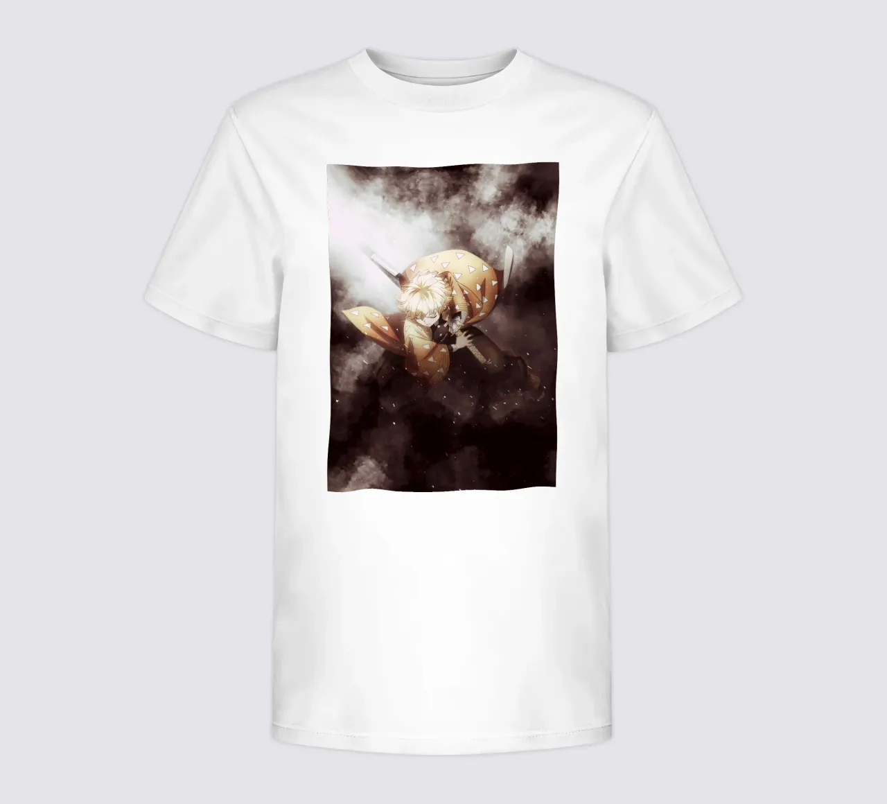 zenitsu agatsuma kids t-shirt by FreeArtStudio