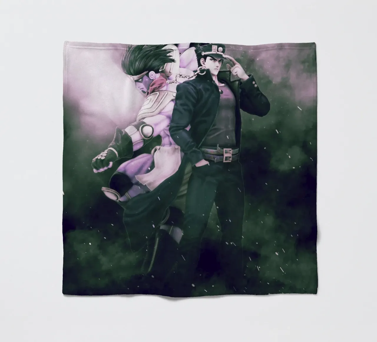 Jojo's Bizarre Adventure coperta in pile da FreeArtStudio