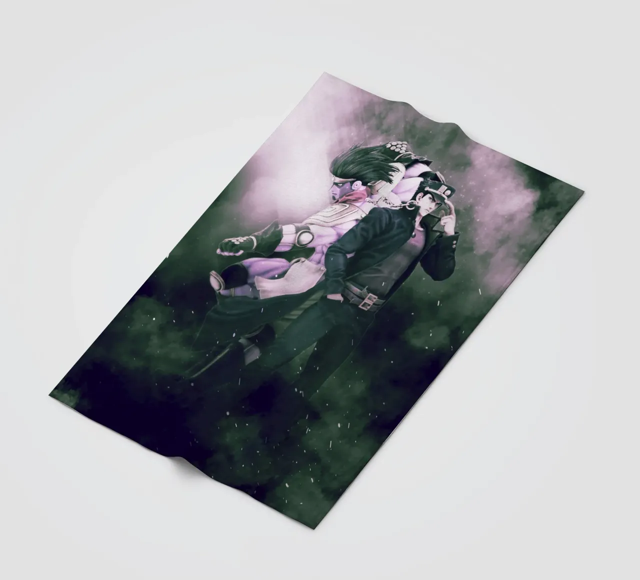 Jojo's Bizarre Adventure coperta in pile da FreeArtStudio