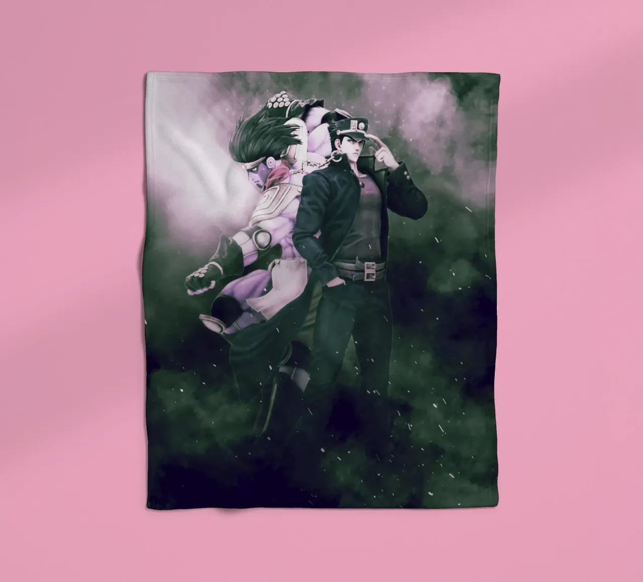 Jojo's Bizarre Adventure coperta in pile da FreeArtStudio