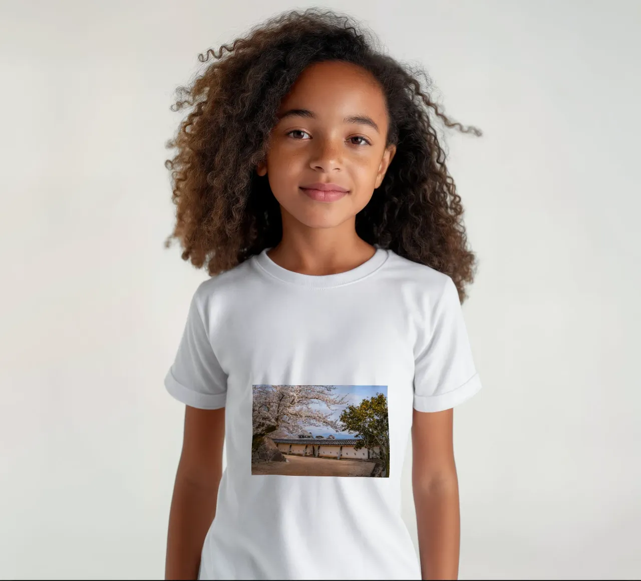 Caste Walls in Matsuyama, Japan kids t-shirt by Marcel Bisig