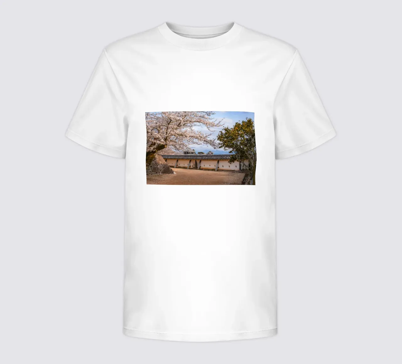 Caste Walls in Matsuyama, Japan kids t-shirt by Marcel Bisig