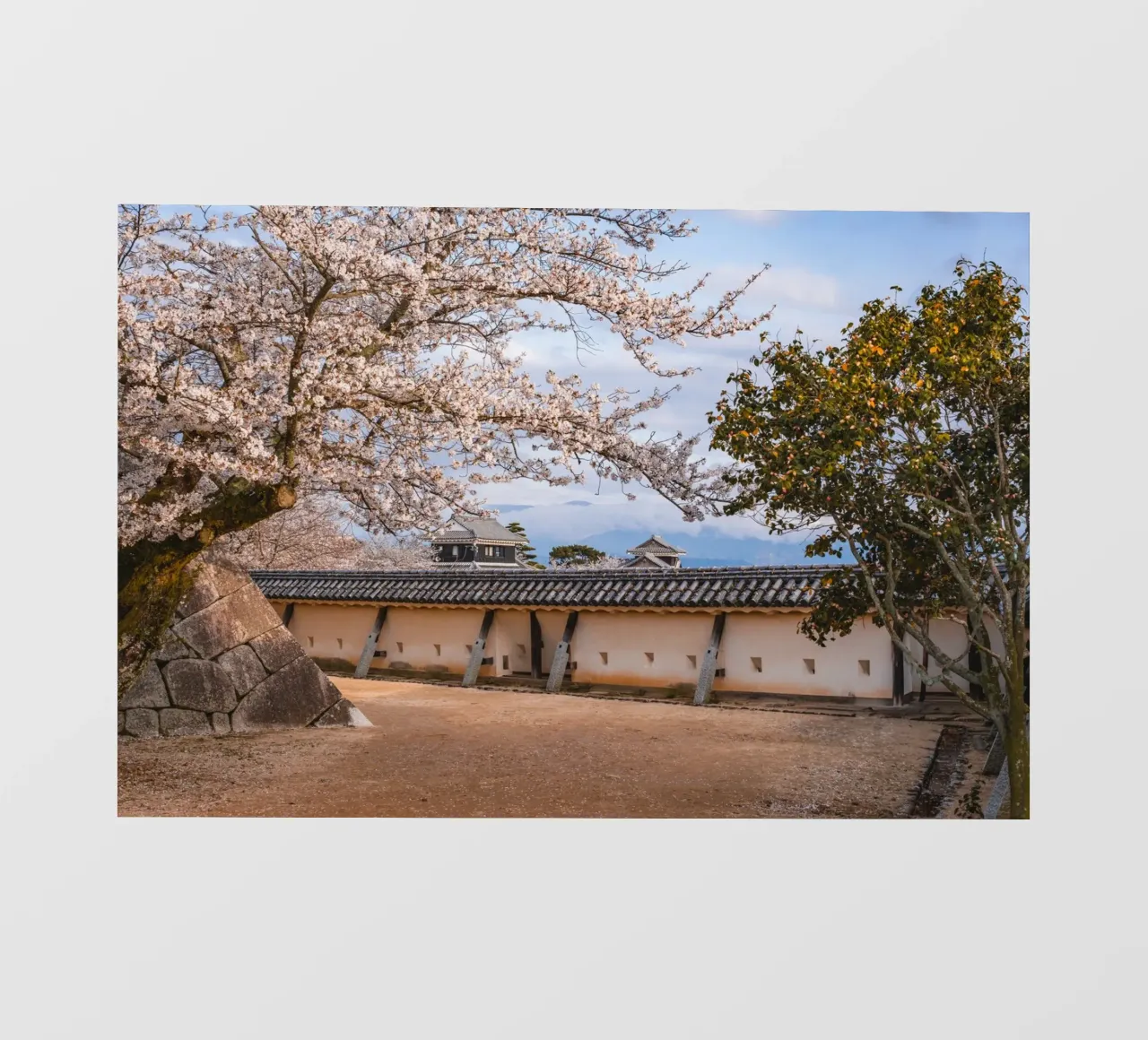 Caste Walls in Matsuyama, Japan photo wallpaper by Marcel Bisig