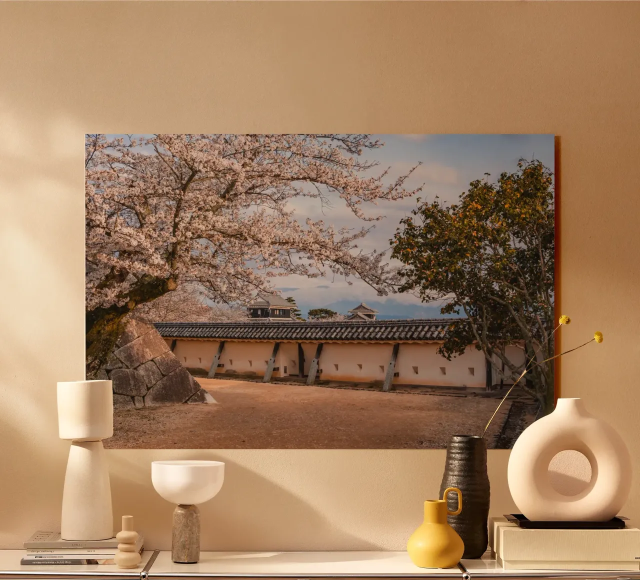Caste Walls in Matsuyama, Japan acrylic glass by Marcel Bisig