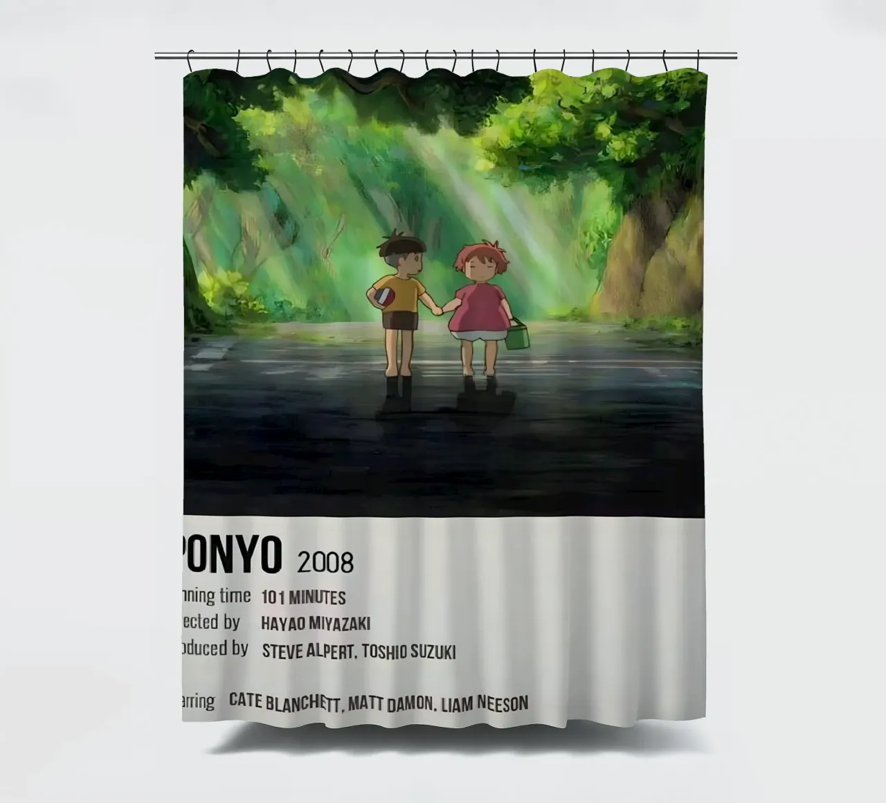 PONYO 2008 shower curtain by Totoya