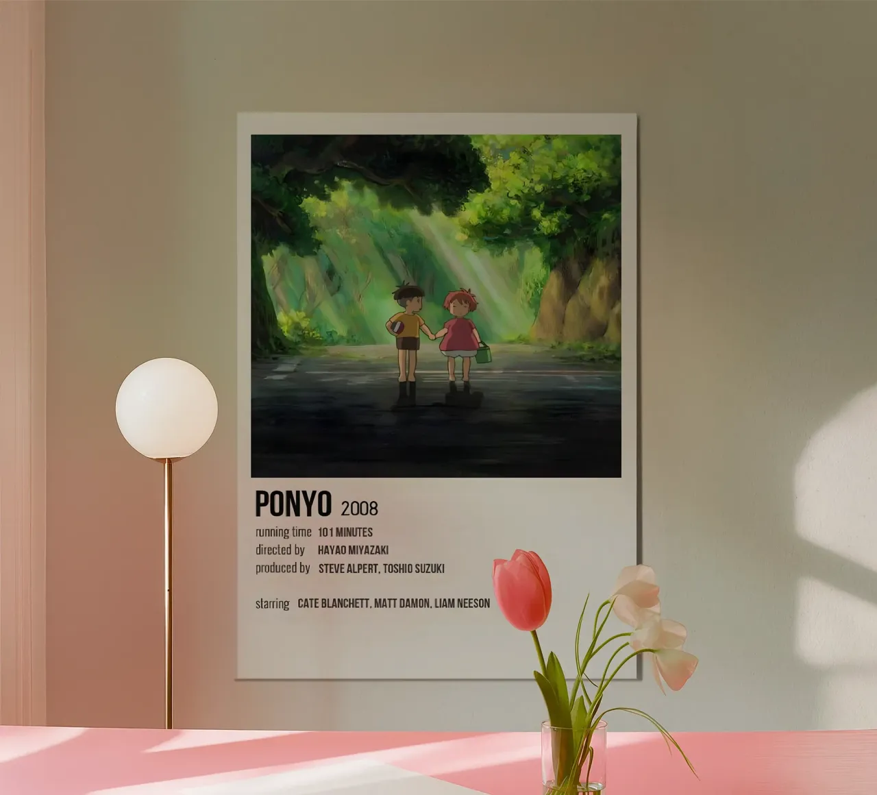 PONYO 2008 poster con telaio in plastica da Totoya