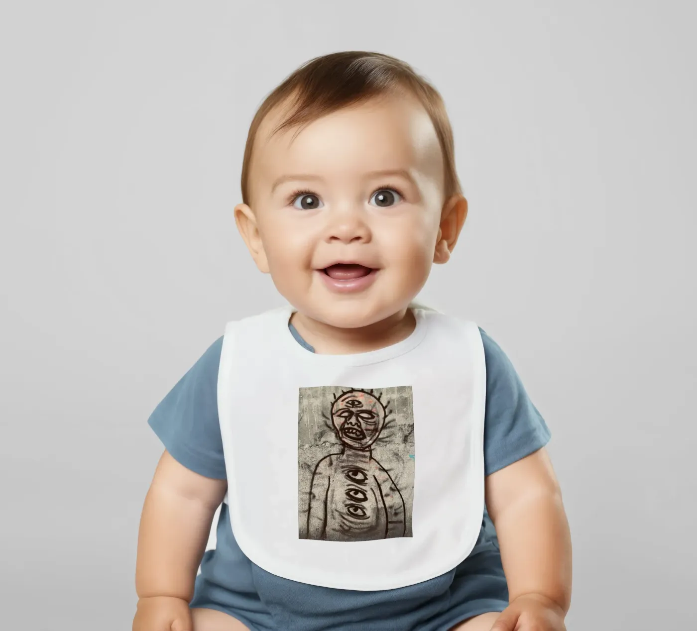 Third Eye Movement baby bib by ChiasMata CozMos