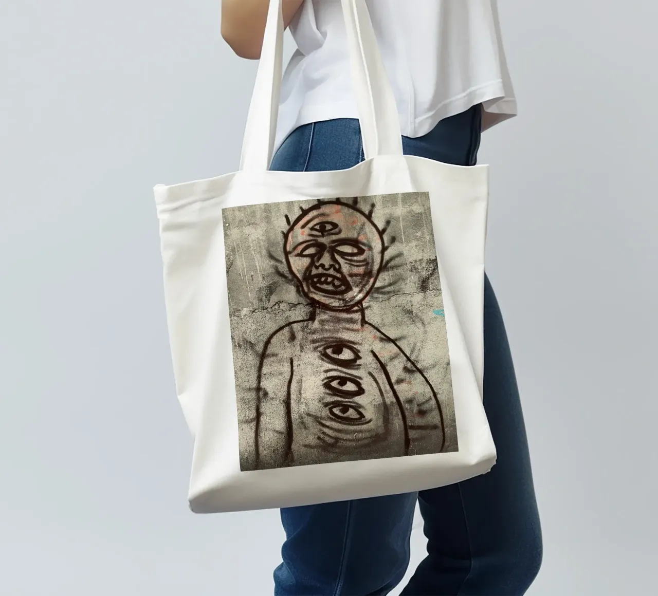 Third Eye Movement borsa in juta da ChiasMata CozMos