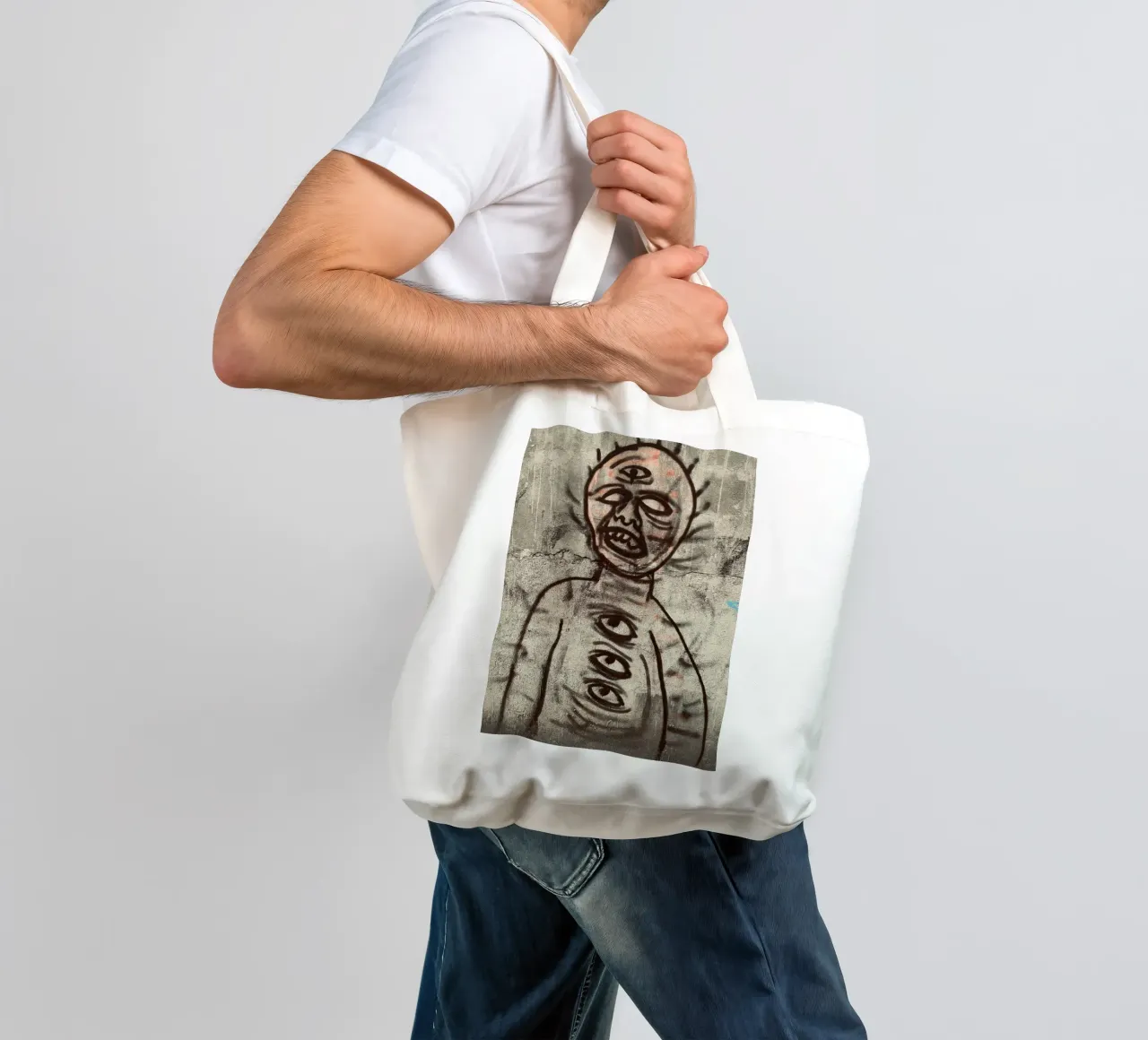 Third Eye Movement borsa in juta da ChiasMata CozMos