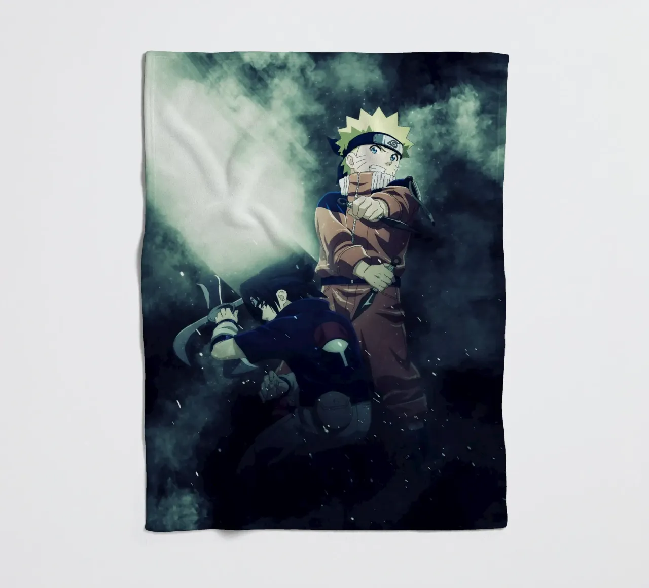 naruto and sasuke coperta in pile da FreeArtStudio