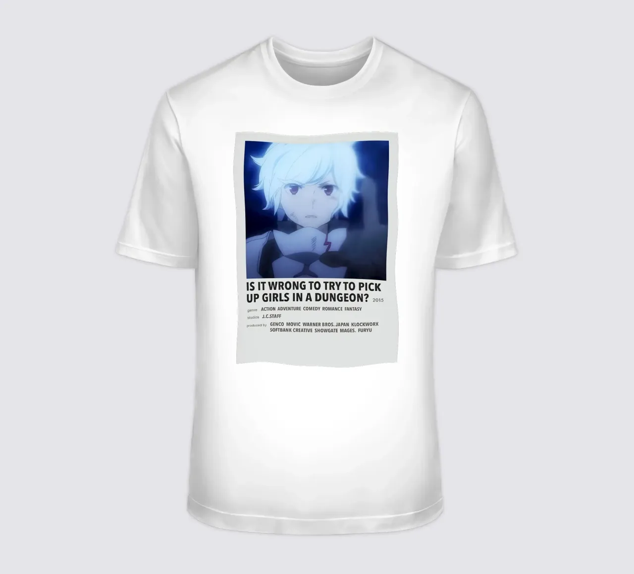 IS IT WRONG TO TRY TO PICK UP GIRLS IN A DUNGEON?  2015 t-shirt da Totoya