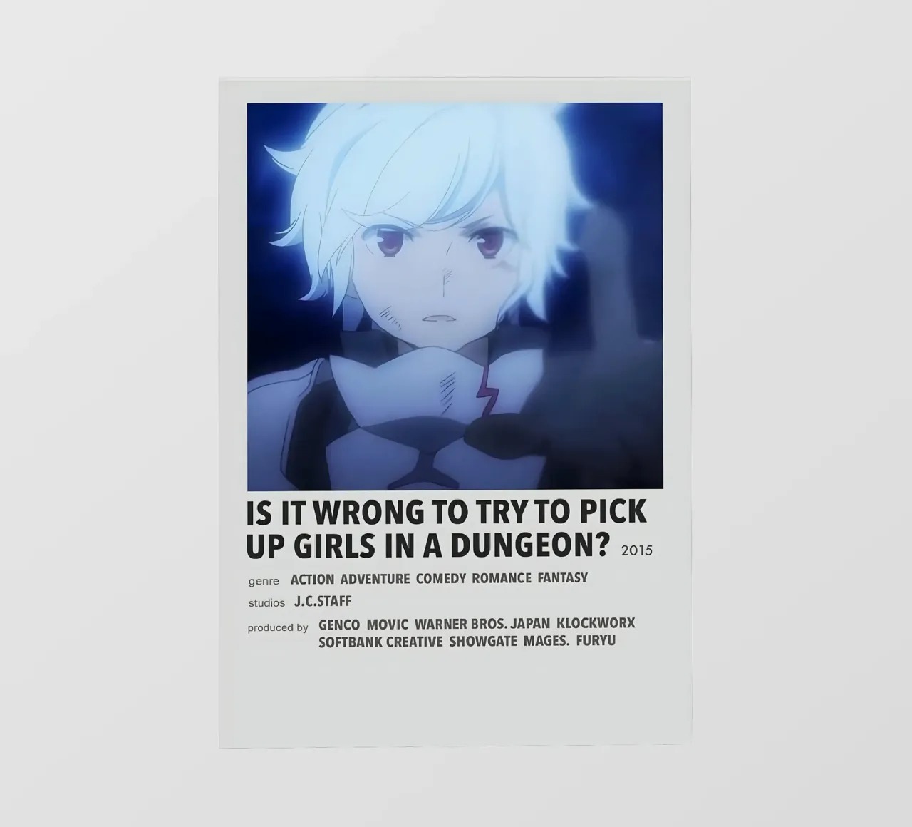 IS IT WRONG TO TRY TO PICK UP GIRLS IN A DUNGEON?  2015 pellicola backlit da Totoya