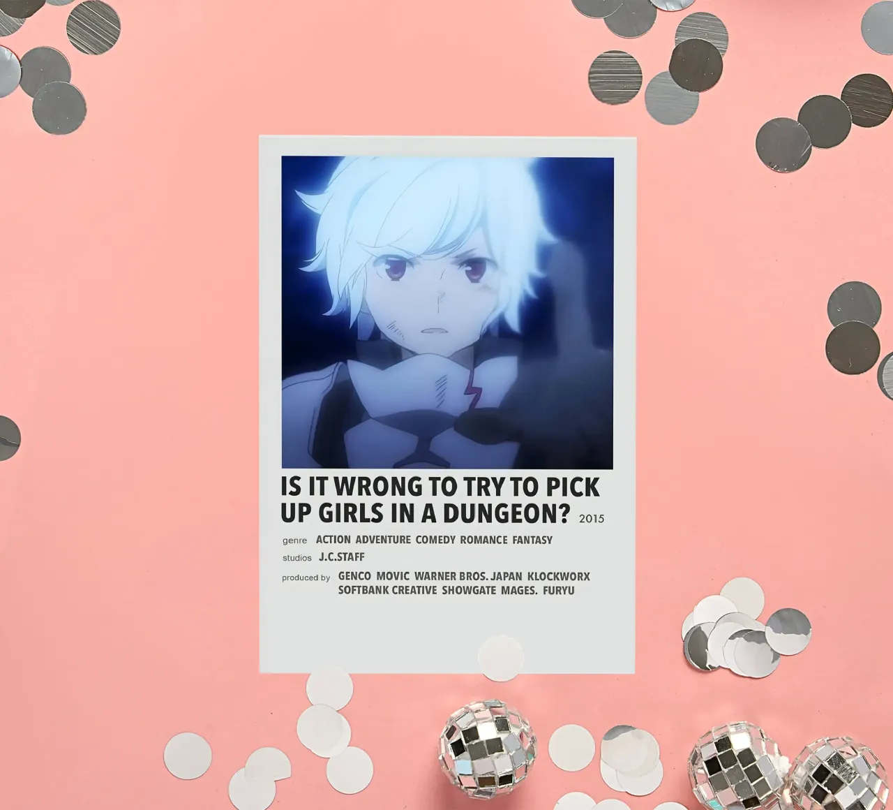 IS IT WRONG TO TRY TO PICK UP GIRLS IN A DUNGEON?  2015 adesivo da Totoya