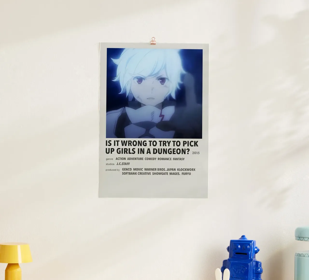 IS IT WRONG TO TRY TO PICK UP GIRLS IN A DUNGEON?  2015 poster da Totoya