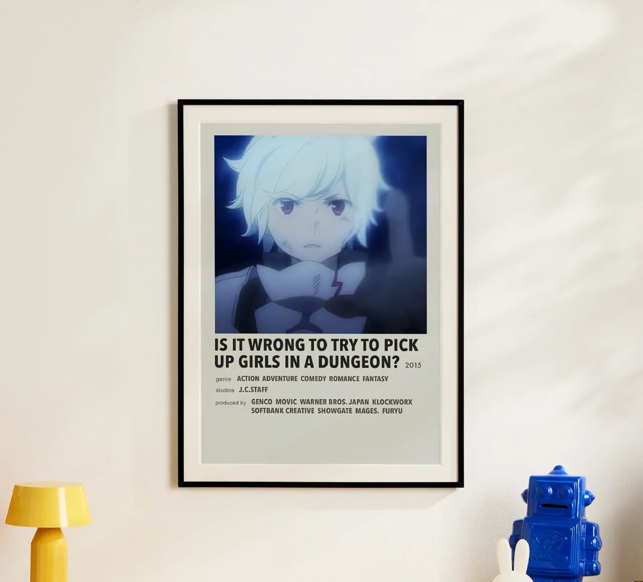 IS IT WRONG TO TRY TO PICK UP GIRLS IN A DUNGEON?  2015 poster da Totoya