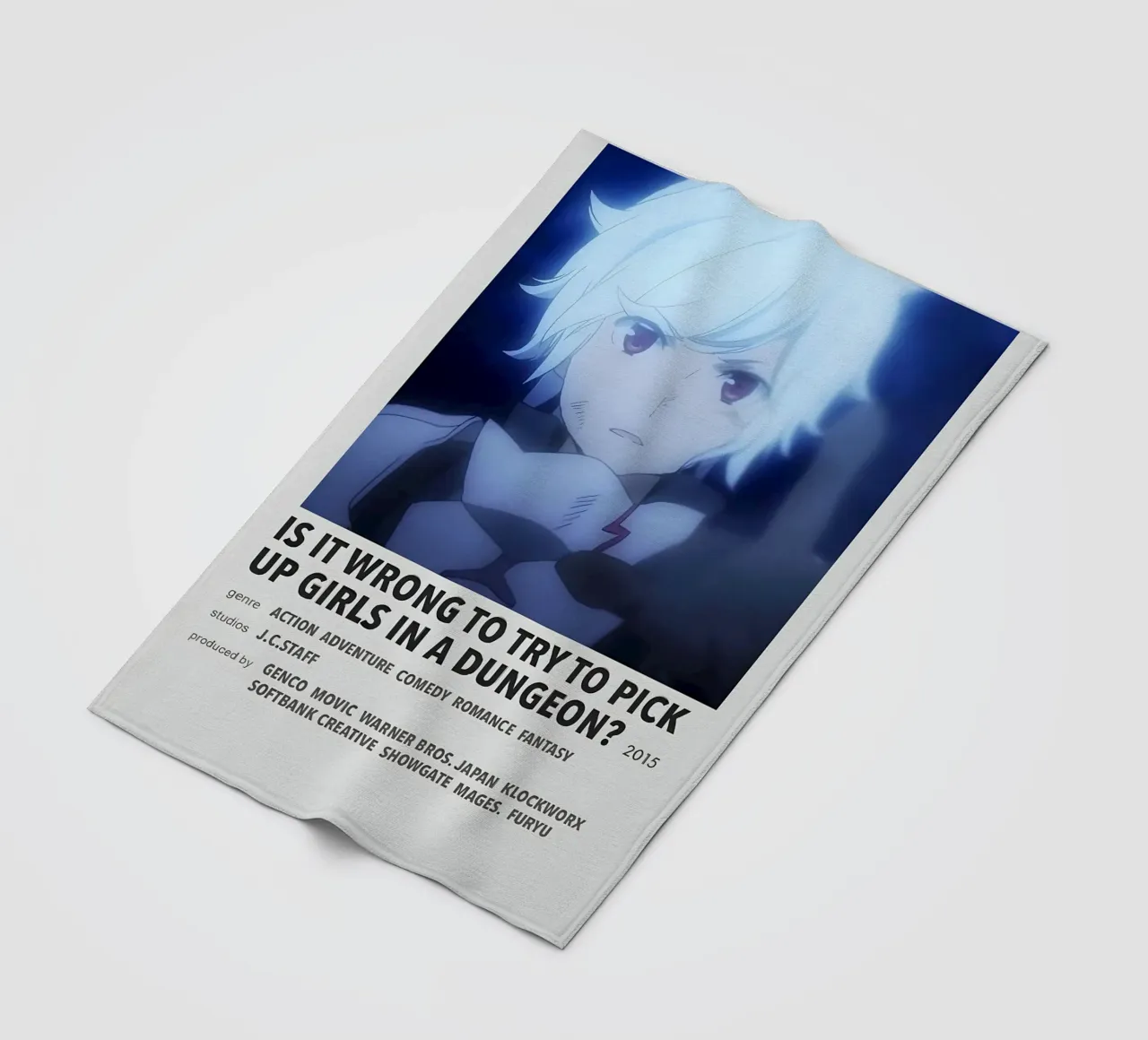 IS IT WRONG TO TRY TO PICK UP GIRLS IN A DUNGEON?  2015 coperta in pile da Totoya