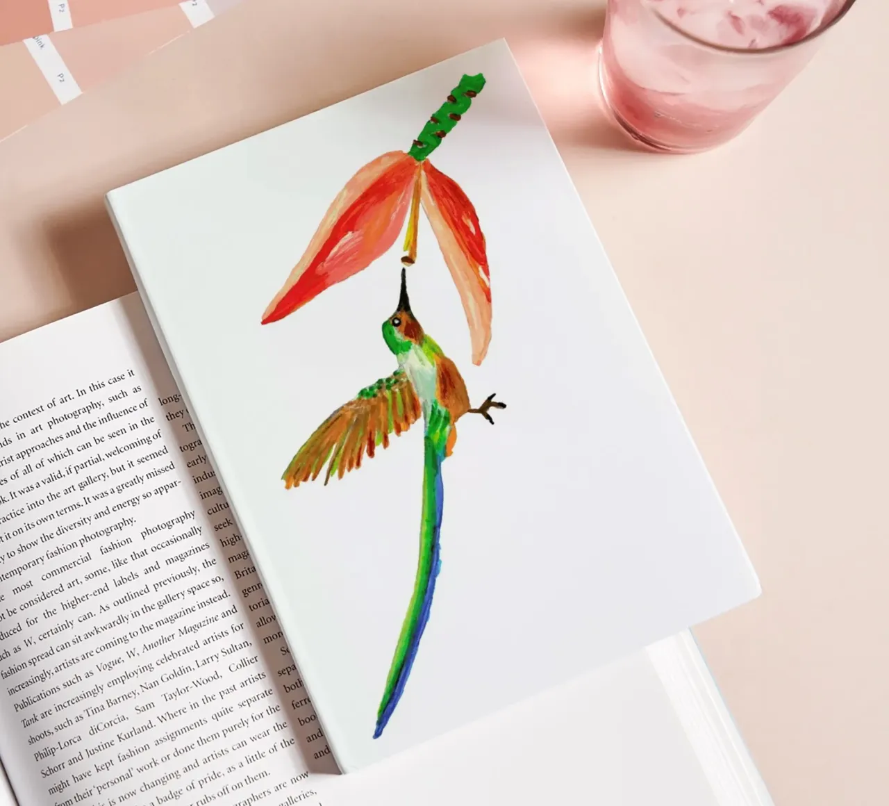 Hummingbird and Flower notebook by Femke Zwaan