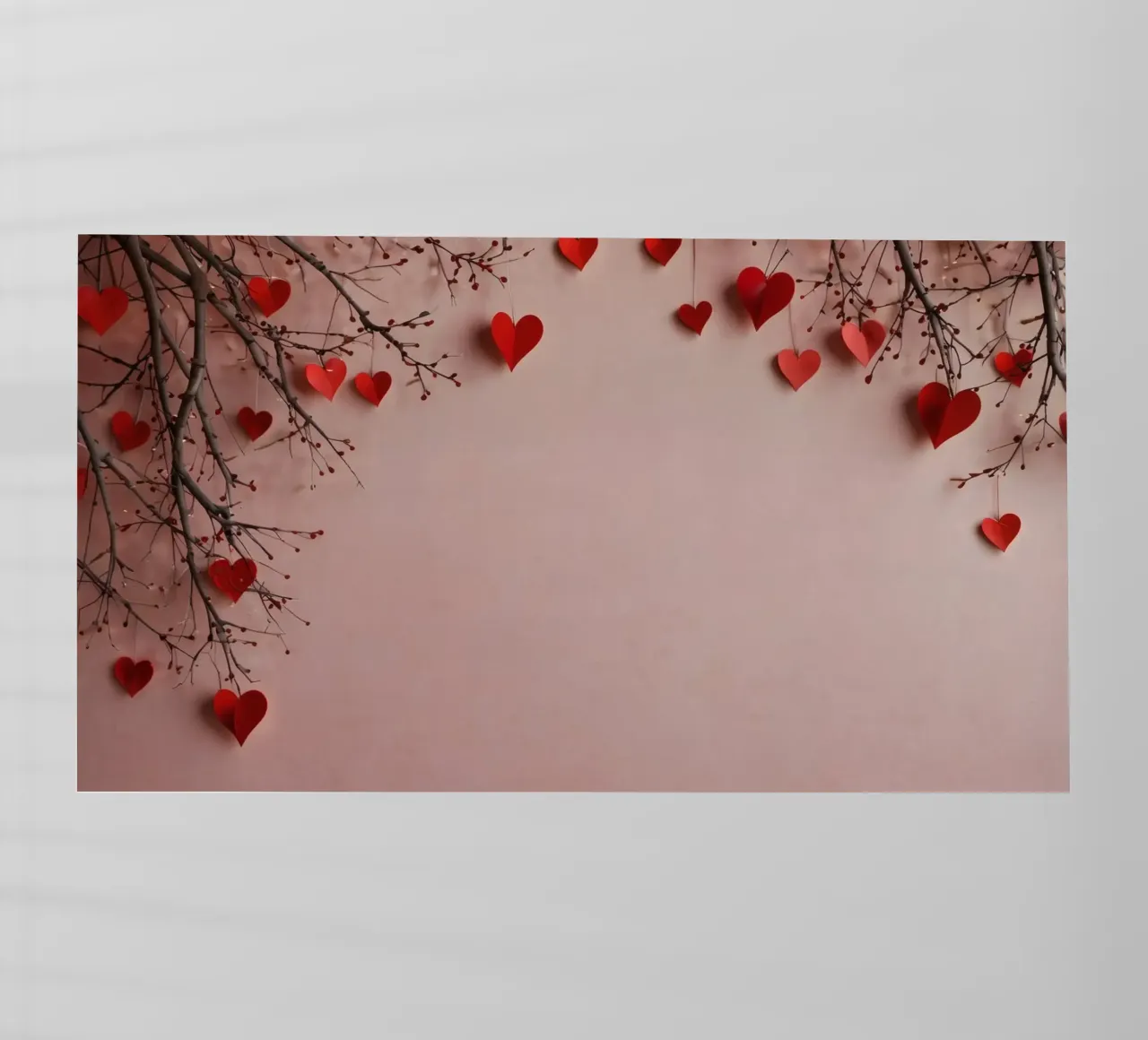 Decorazioni romantiche con cuori rossi per un'indimenticabile pellicola backlit da DesignDoodle