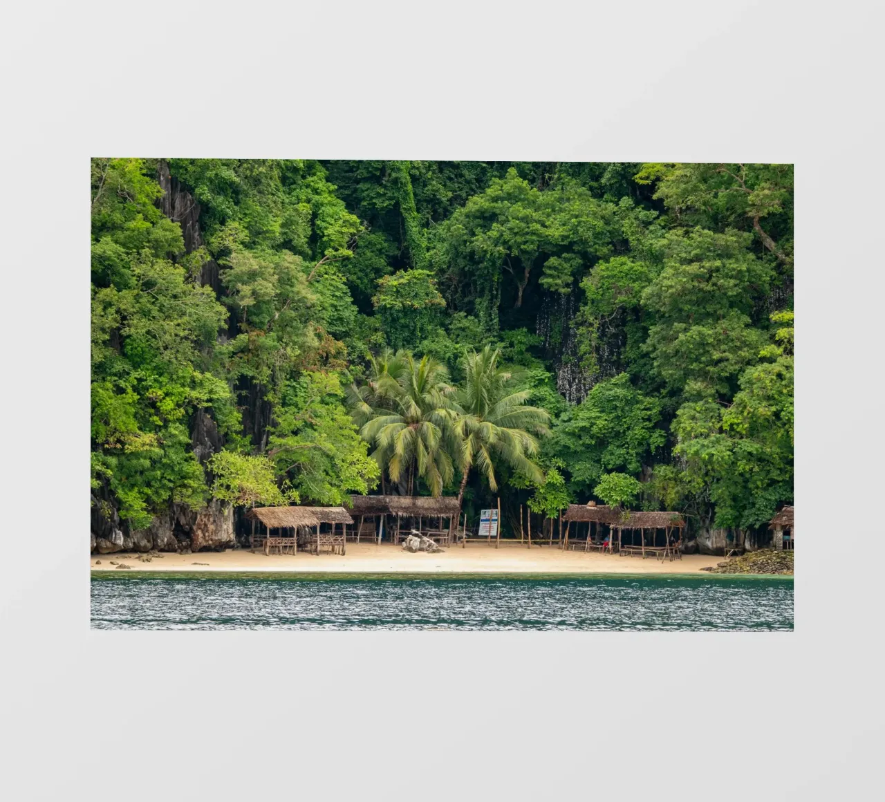 Acqua incontaminata a Coron, Palawan, Filippine telo in pvc da anderm