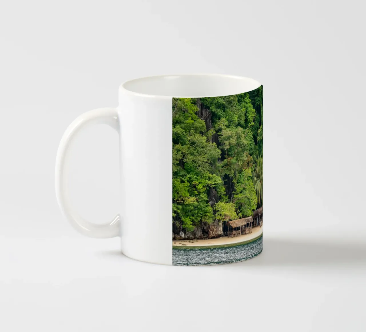 Acqua incontaminata a Coron, Palawan, Filippine tazza in ceramica da anderm