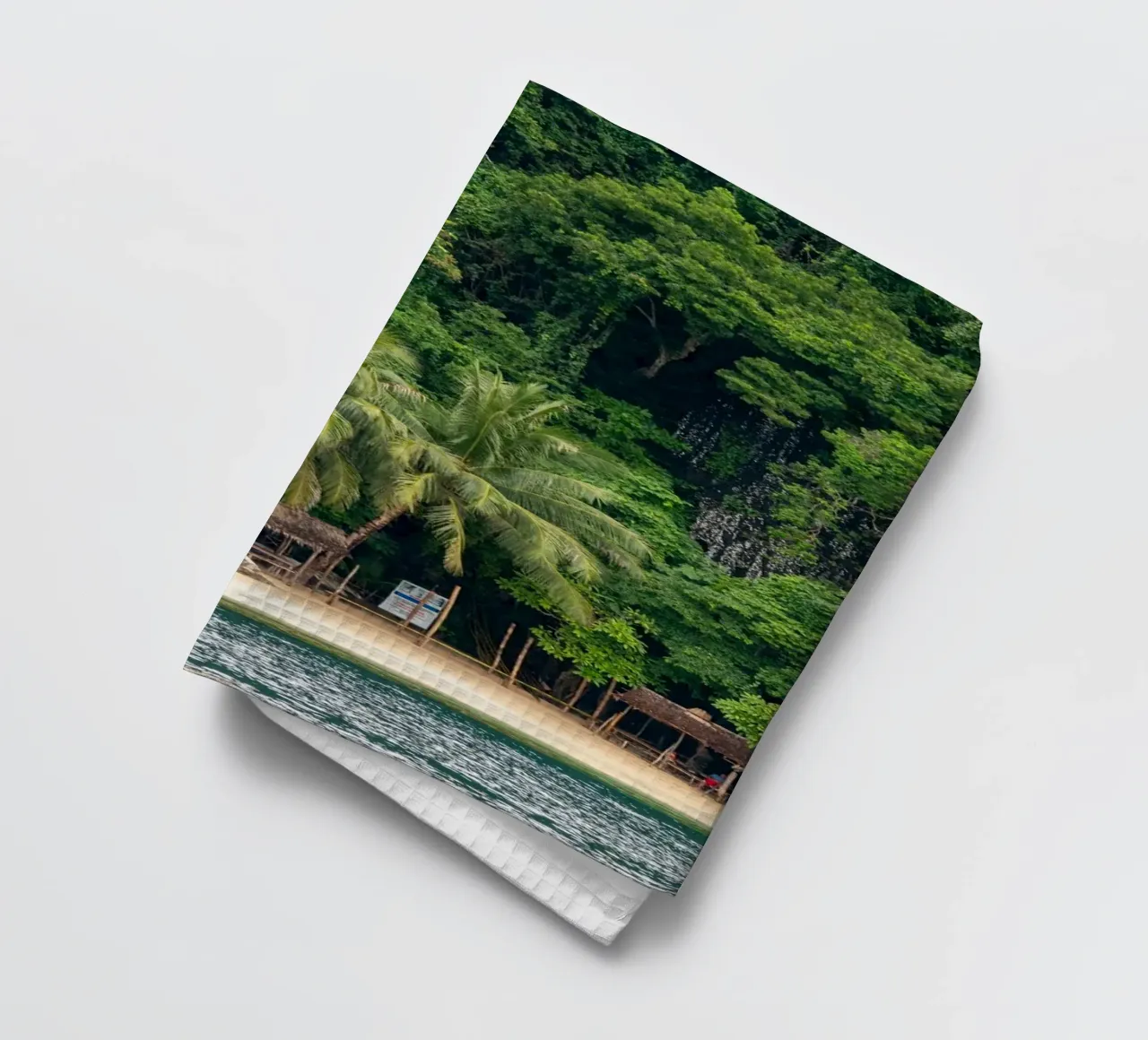 Unberührtes Wasser in Coron, Palawan, Philippinen Geschirrtuch von anderm