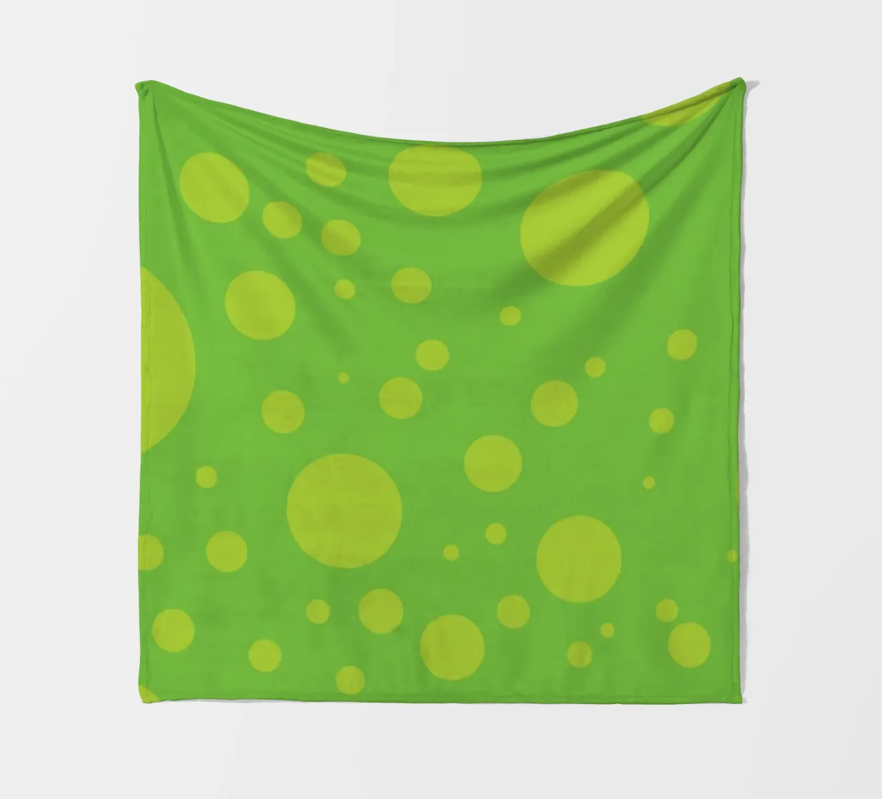 Green Bubble Abstract coperta in pile da galihstudio