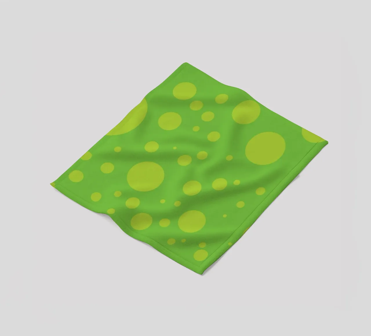 Green Bubble Abstract coperta in pile da galihstudio