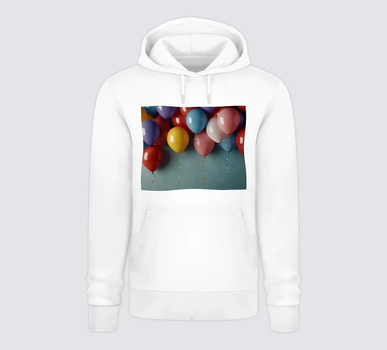 I palloncini colorati creano un'atmosfera festosa felpa con cappuccio da DesignDoodle