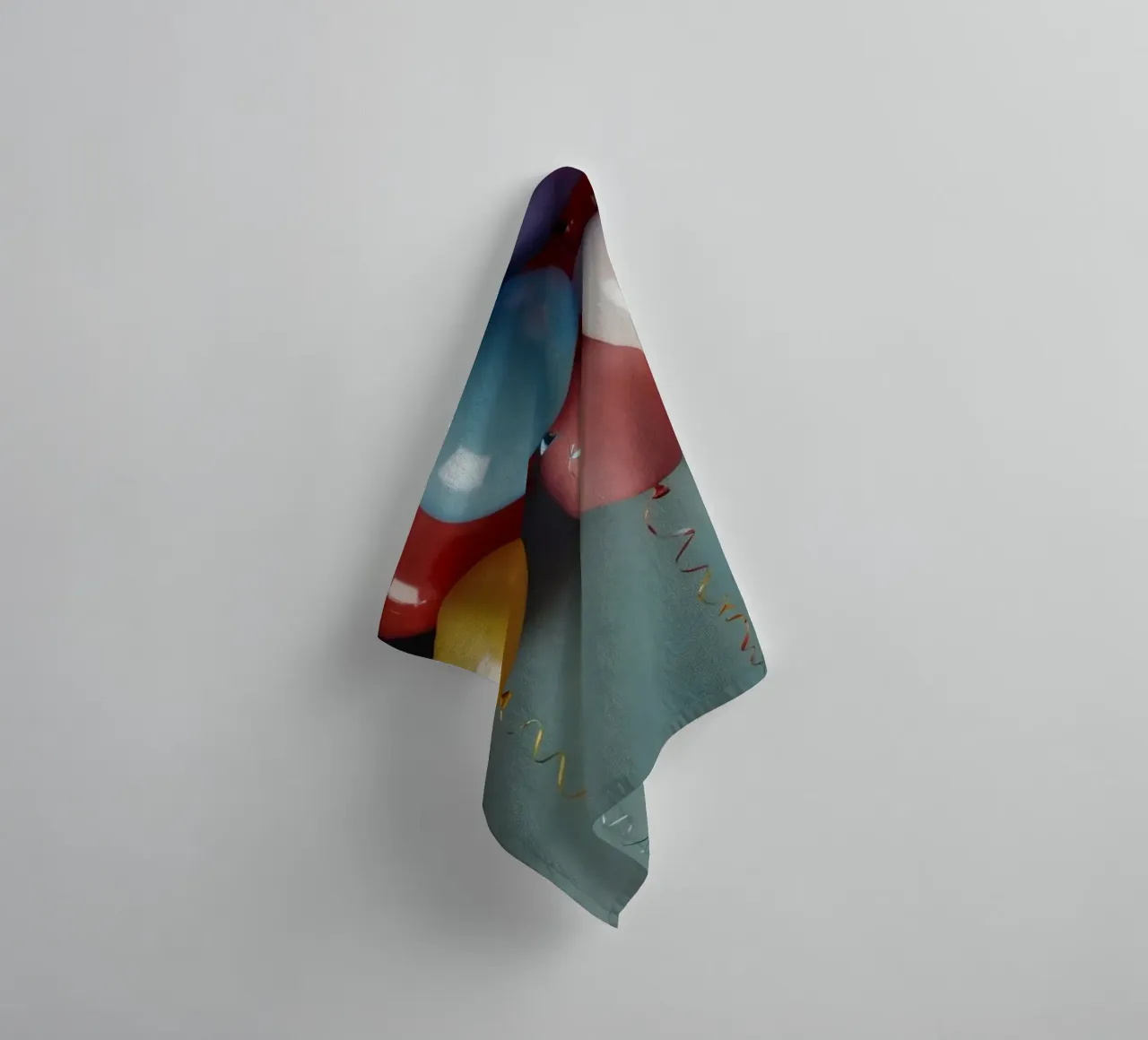 Colorful balloons create a festive atmosphere towel by DesignDoodle