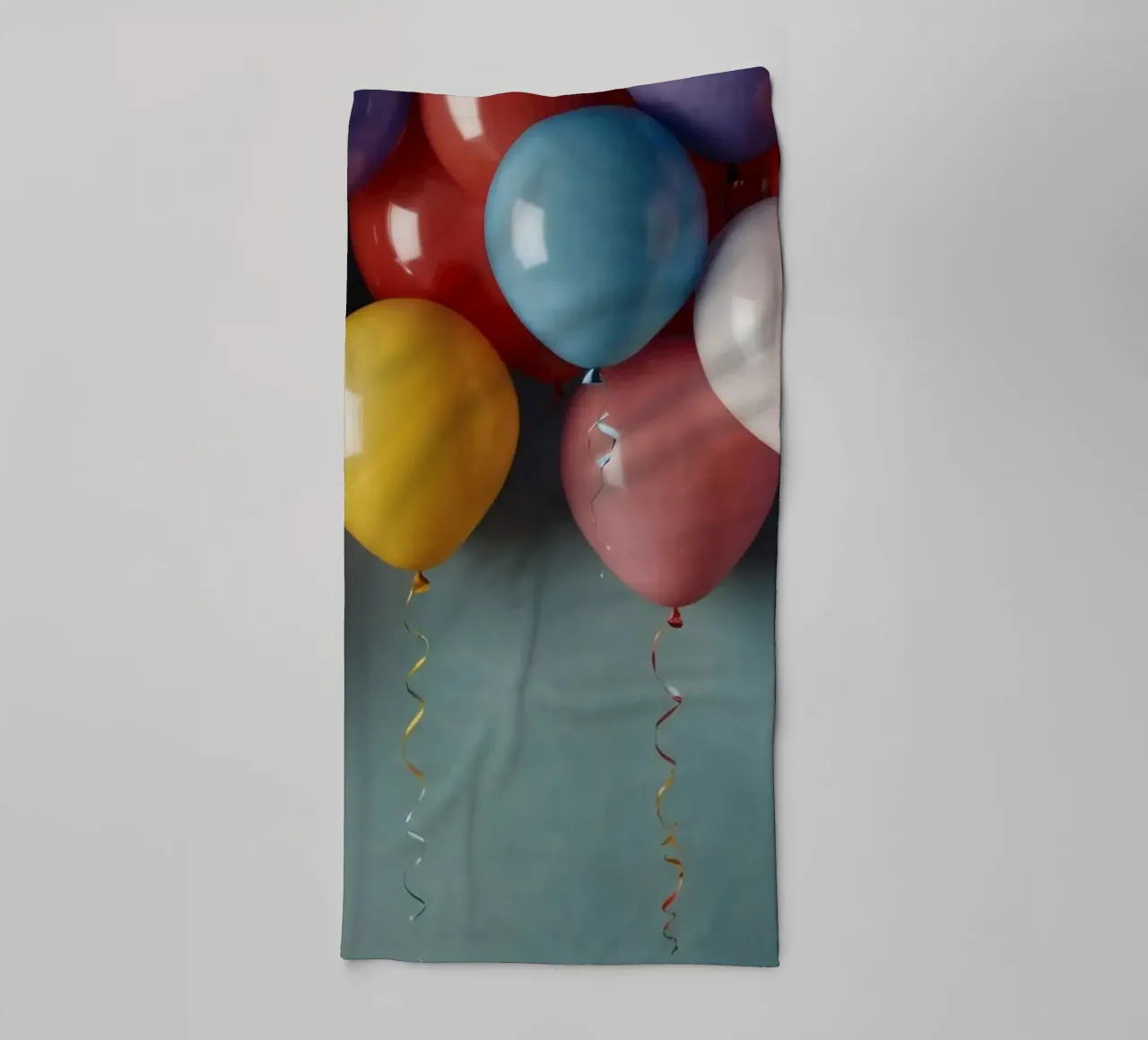 Colorful balloons create a festive atmosphere towel by DesignDoodle