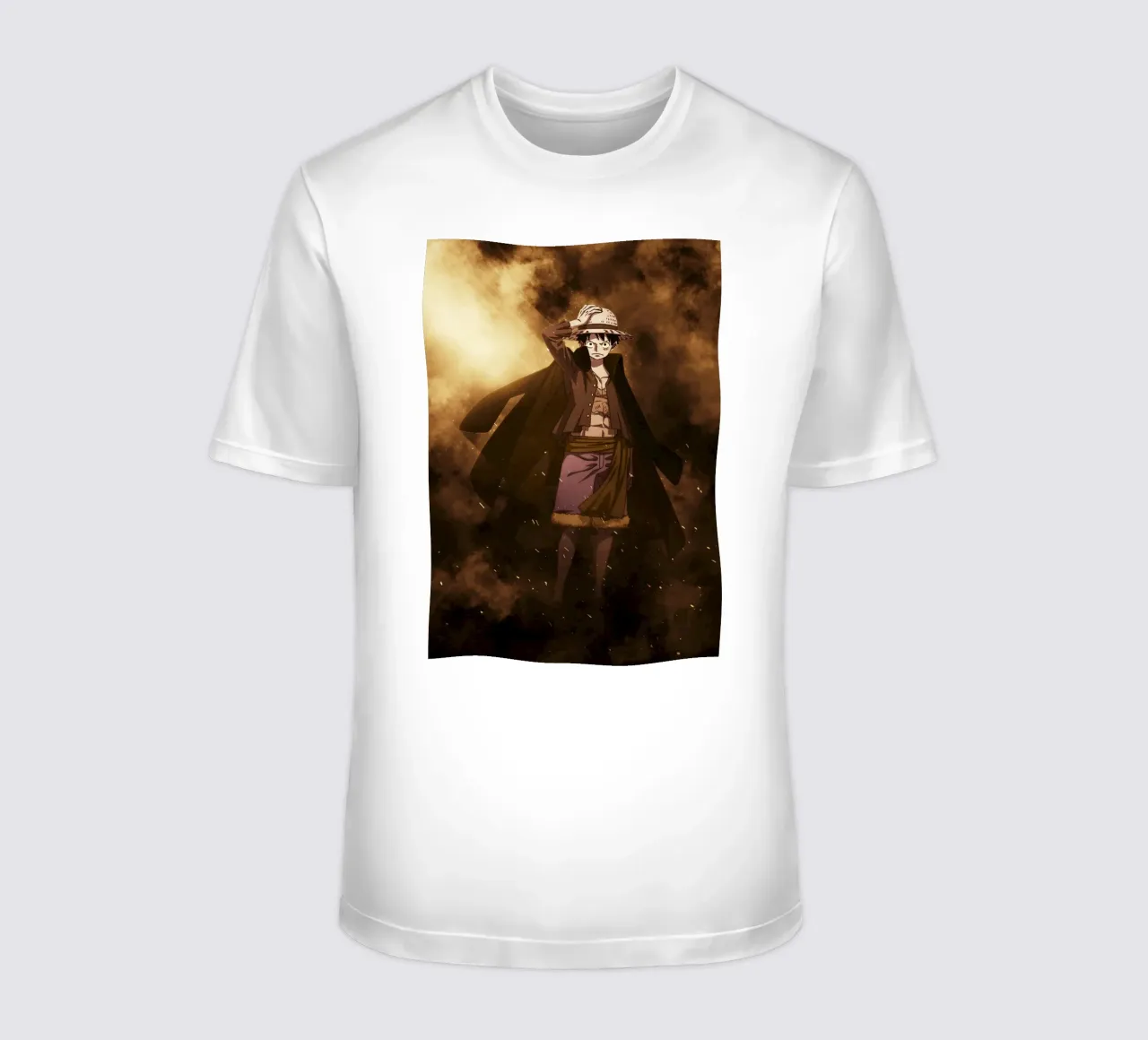 monkey d luffy t-shirt da FreeArtStudio