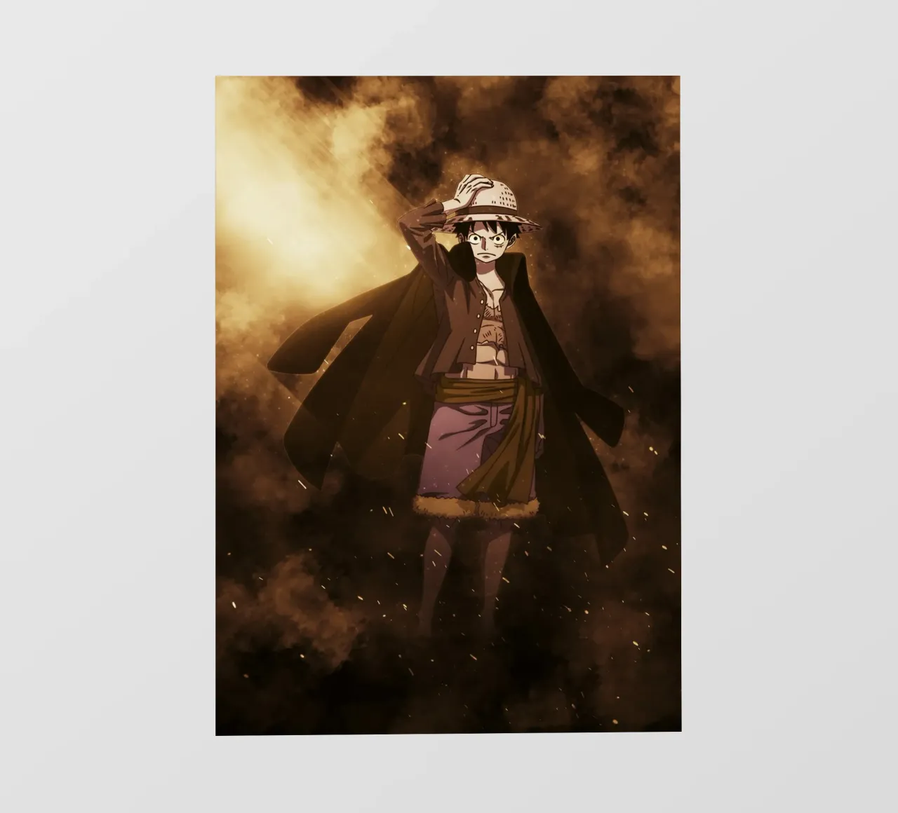 monkey d luffy pellicola backlit da FreeArtStudio