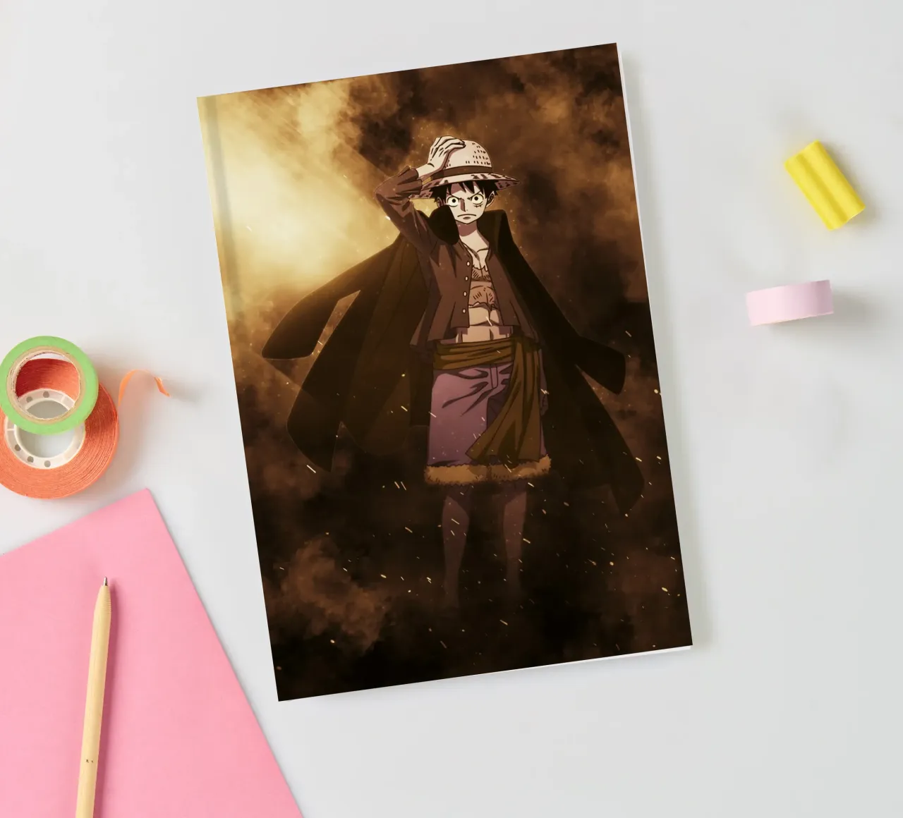 monkey d luffy notebook by FreeArtStudio