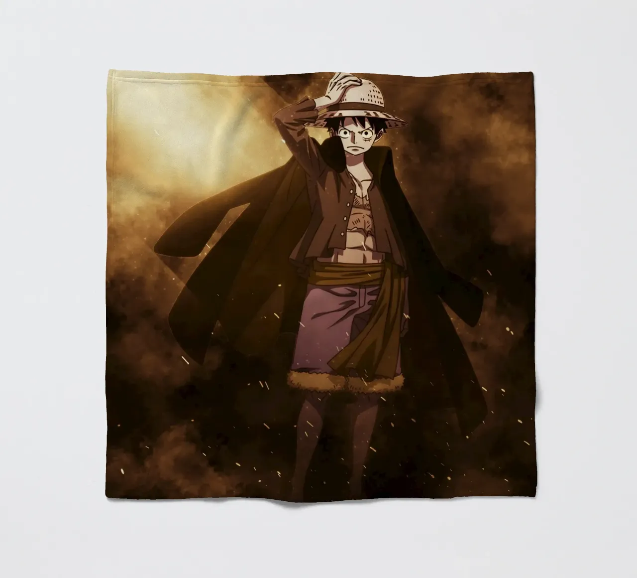 monkey d luffy coperta in pile da FreeArtStudio