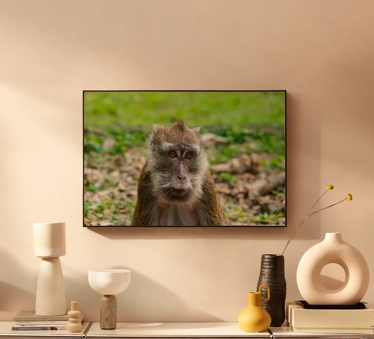 Portrait of a monkey in its natural environment forex plate by anderm